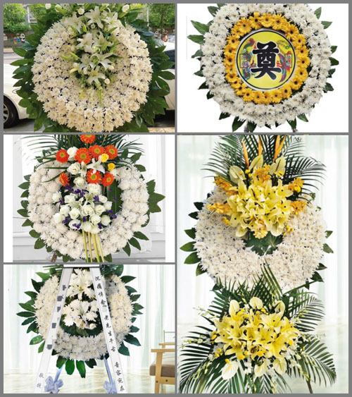 安徽六安市霍邱县城西湖乡望淮村花圈速递